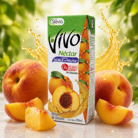 Néctar Durazno Vivo Caja 24 Un 190 ml