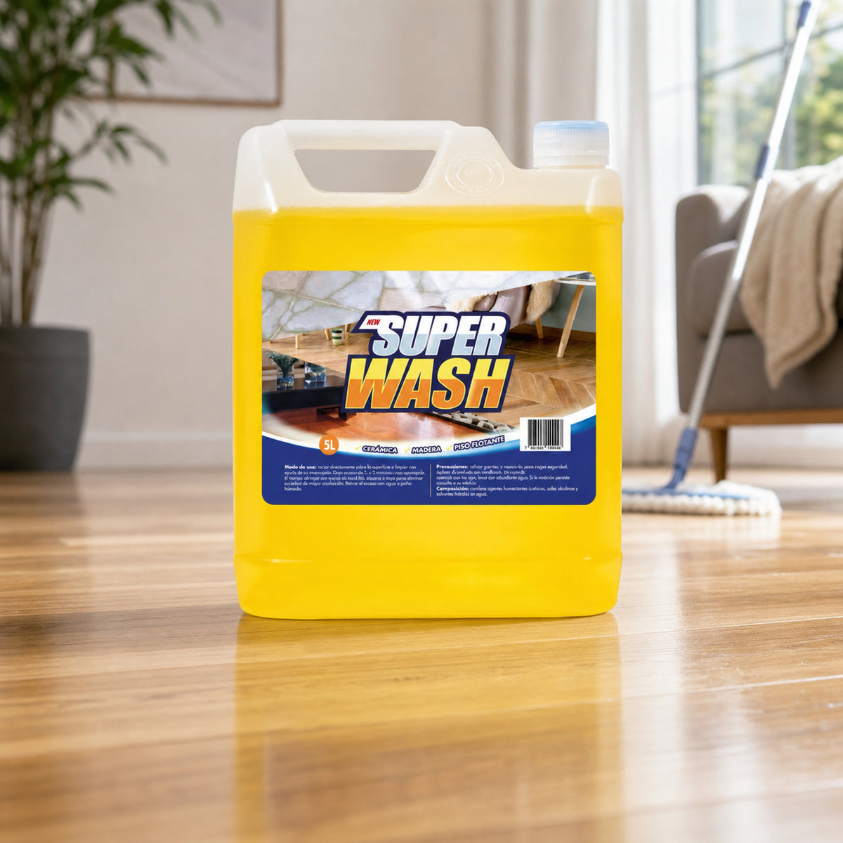 Removedor de Cera para Piso Flotante Super Wash 5 Litros