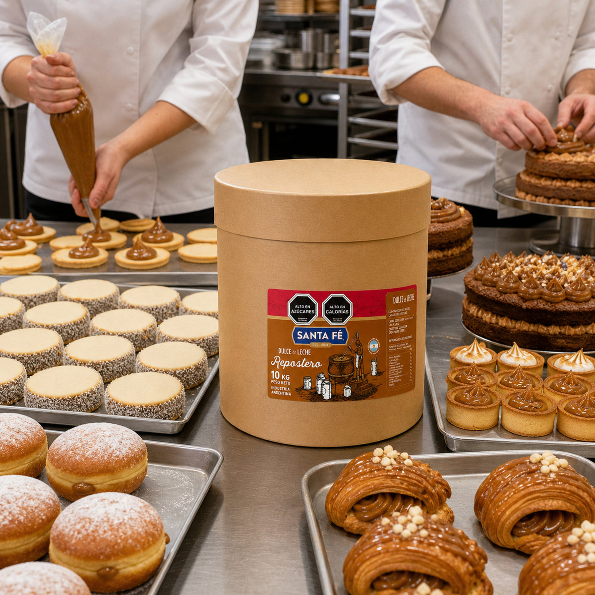 Dulce de Leche Argentino Repostero Santa Fe 10 Kg