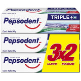 Pasta Dental Triple+ Pepsodent 90 g Pack x3