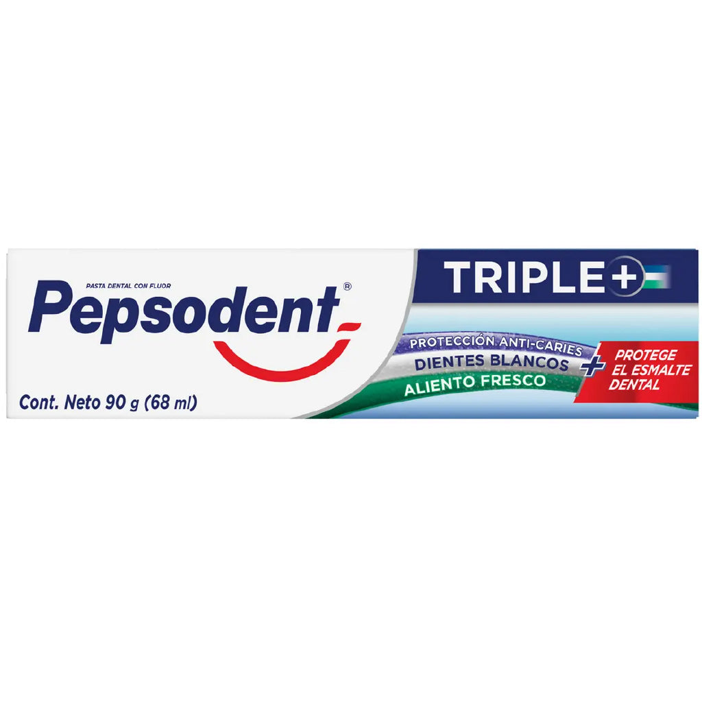 Pasta Dental Triple+ Pepsodent 90 g Pack x3