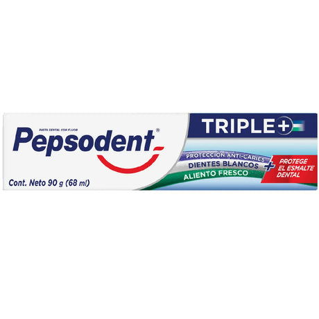 Pasta Dental Triple+ Pepsodent 90 g Pack x3