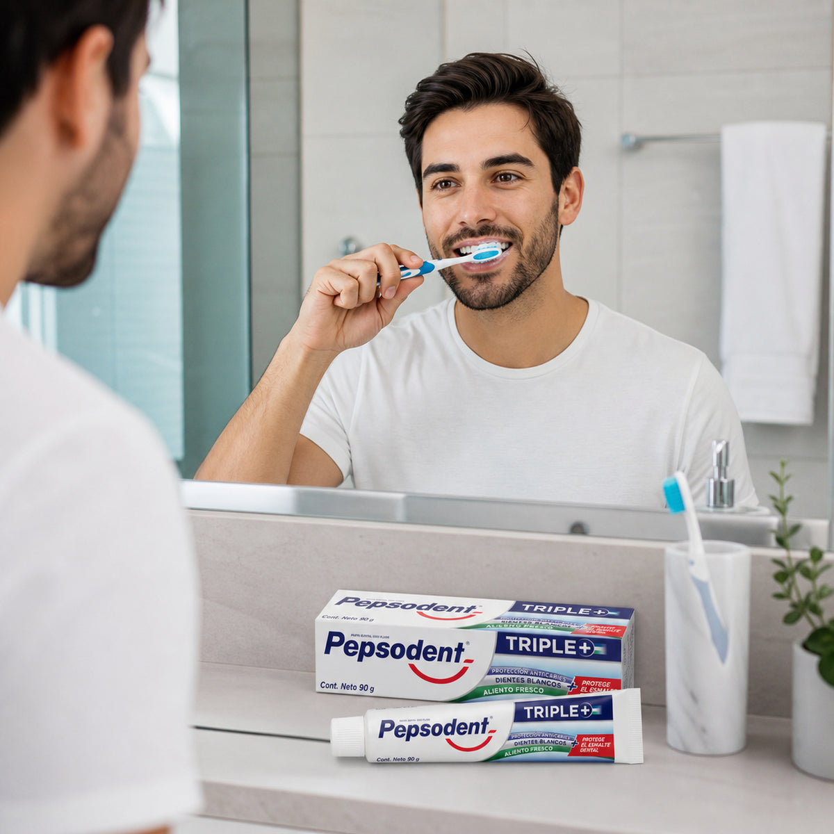 Pasta Dental Triple+ Pepsodent 90 g Pack x3