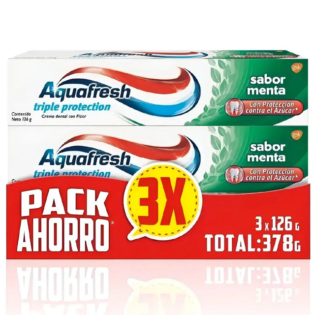 Pack x3 Pasta Dental Triple Protection Aquafresh 126 g.
