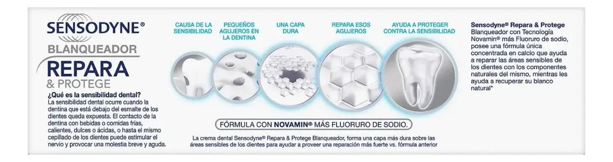 Pasta Dental Blanqueadora Repara y Protege Sensodyne 100 g