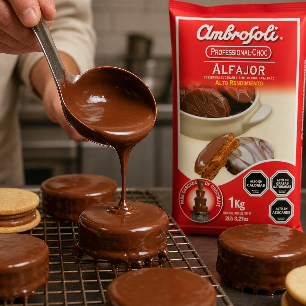 Cobertura Alfajor Ambrosoli 1 Kg