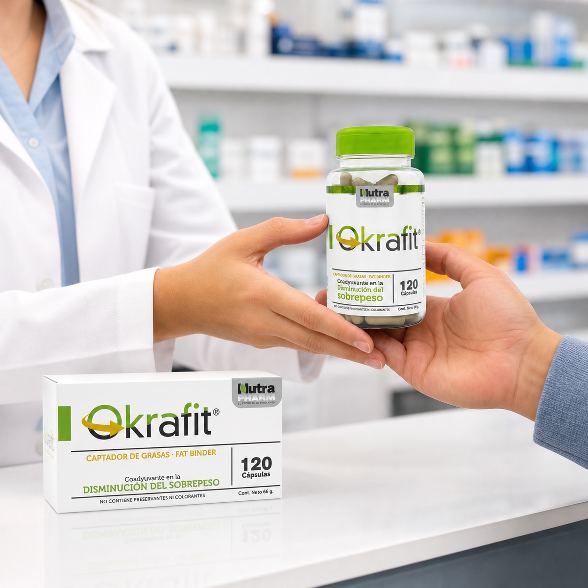 Quemador de Grasa Okrafit Nutrapharm 120 Cáps