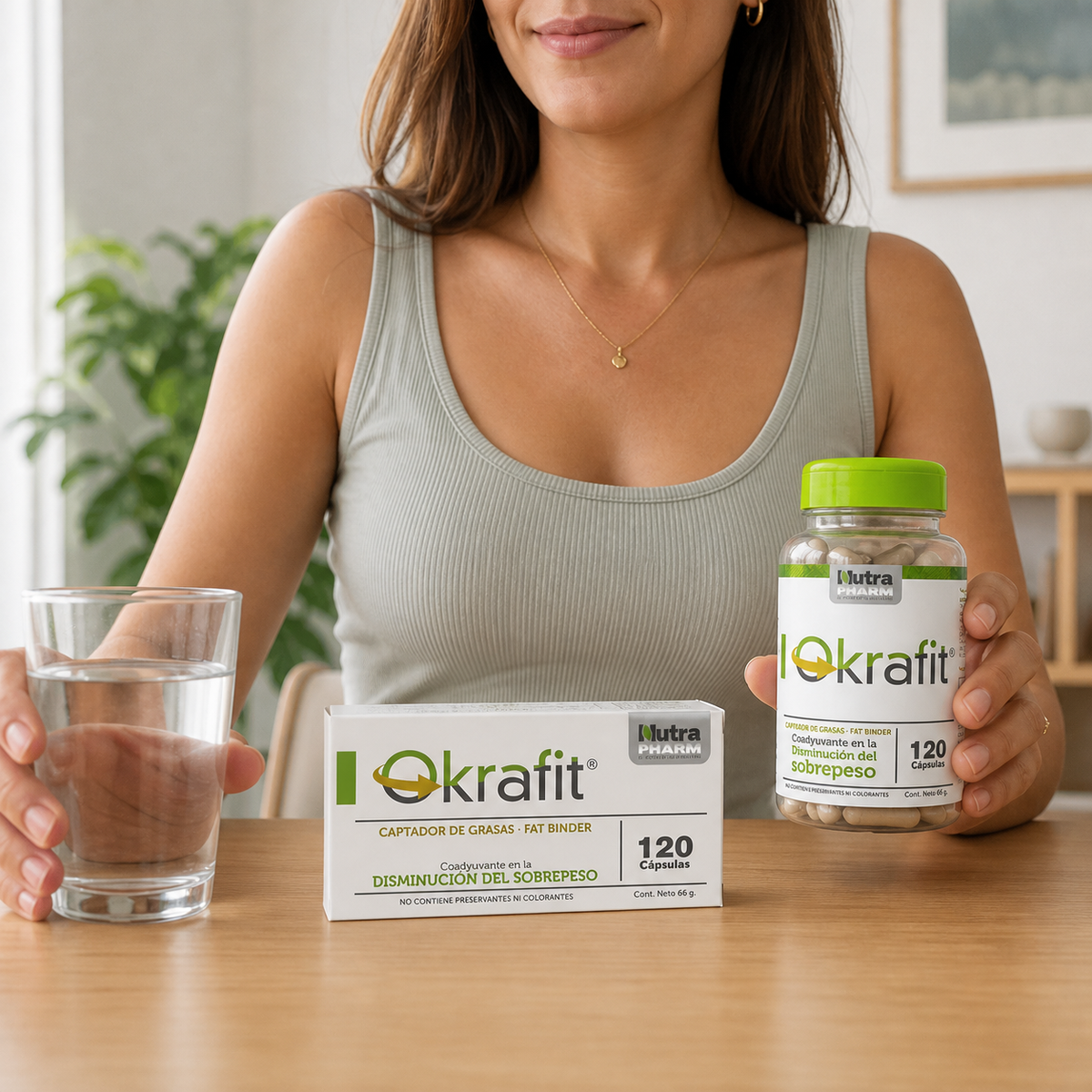 Quemador de Grasa Okrafit Nutrapharm 120 Cáps