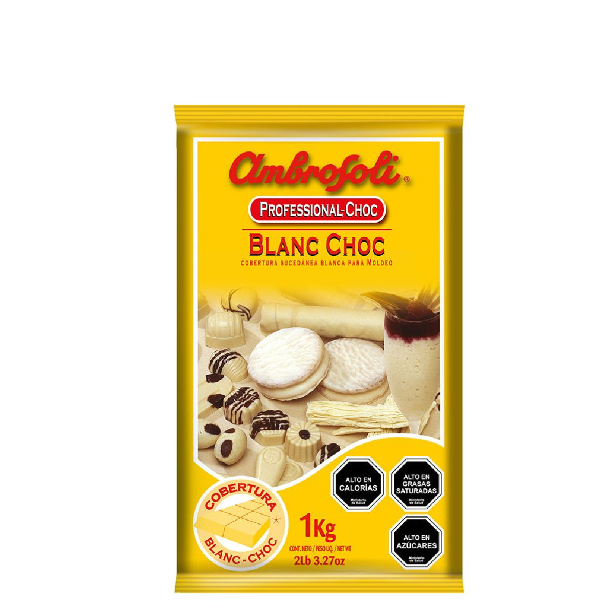 Cobertura de Chocolate Blanco Ambrosoli 1 Kg