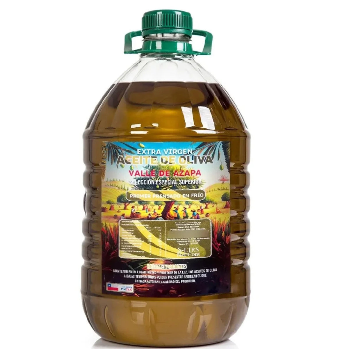 Aceite de Oliva Extra Virgen Valle de Azapa 5 Litros