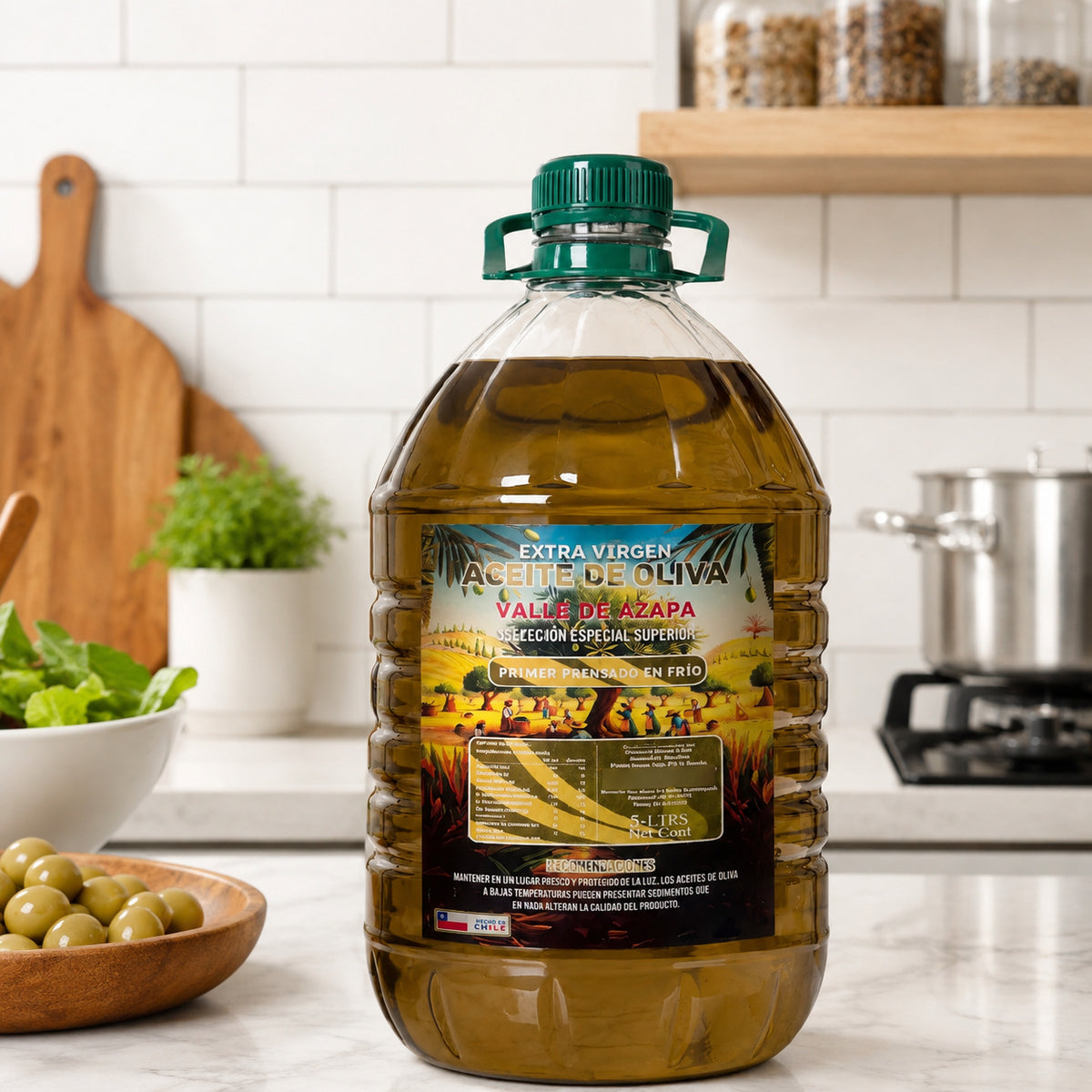 Aceite de Oliva Extra Virgen Valle de Azapa 5 Litros