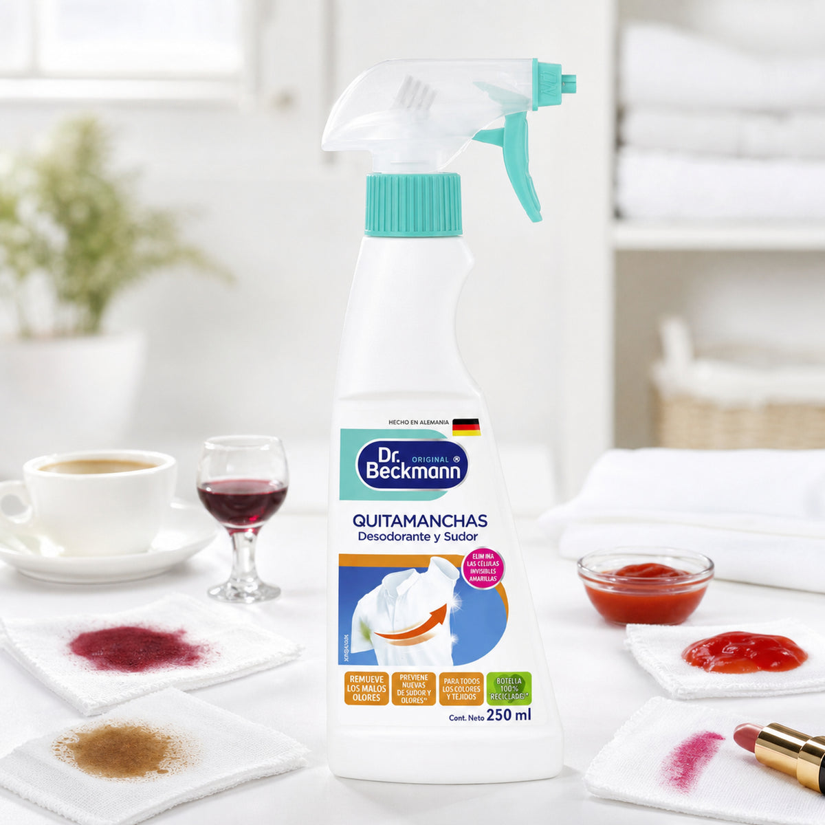 Quitamanchas Desodorante y Sudor Dr. Beckmann 250 ml