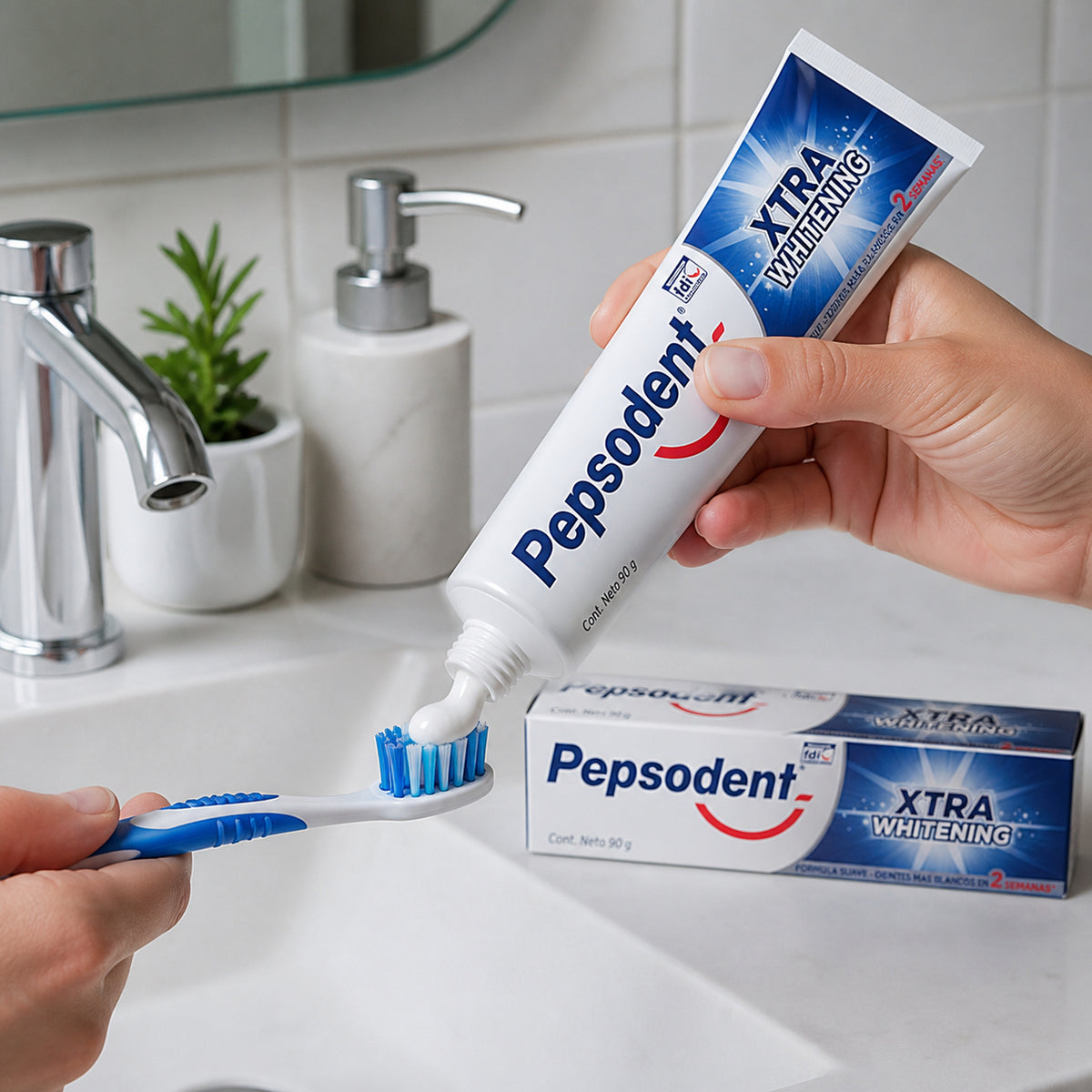 Pasta Dental Xtra Whitening Pepsodent 90 g Pack x3