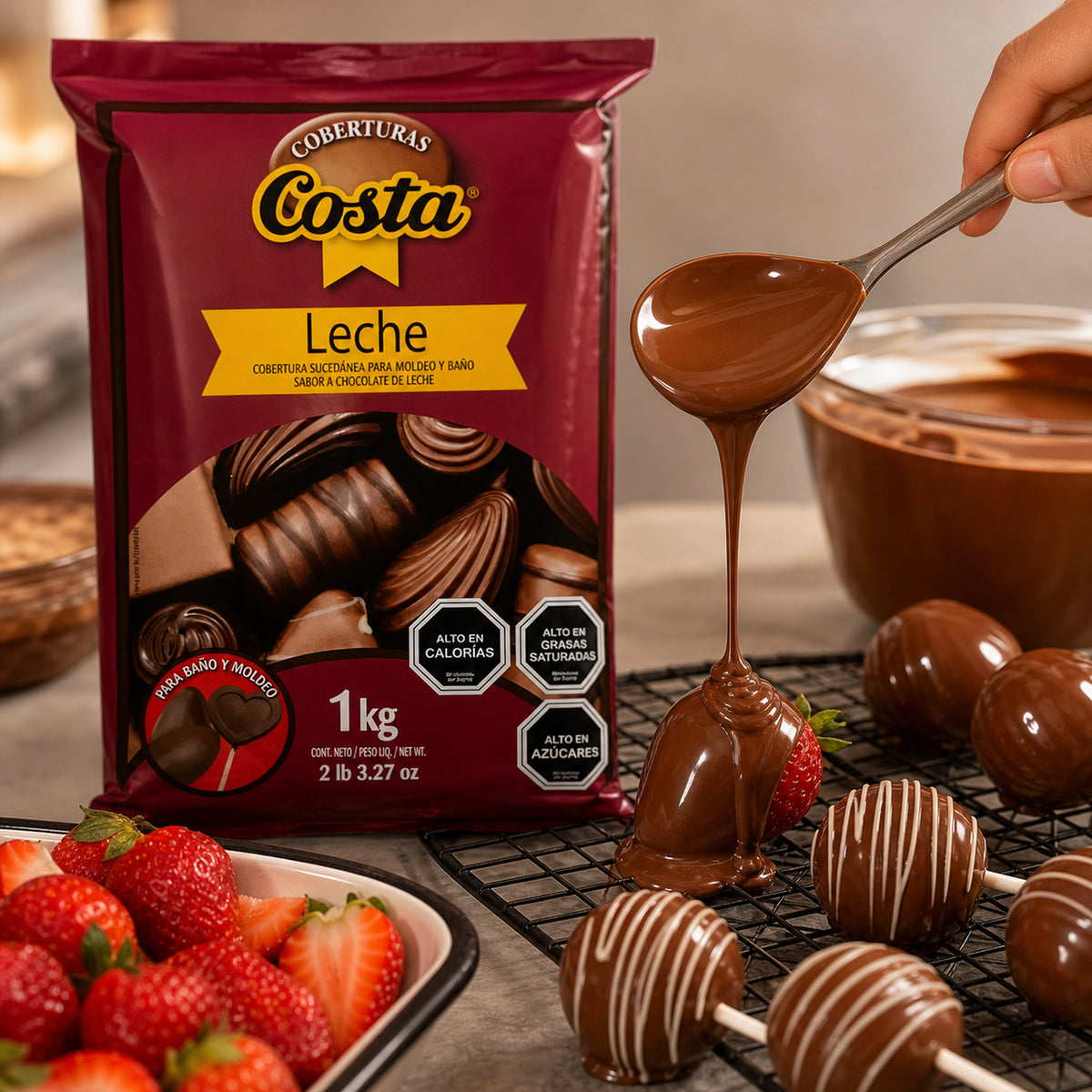Cobertura Chocolate de Leche Costa 1 Kg