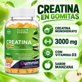 Gomitas de Creatina y Vitamina D3 Manzana NutraPharm 90 Un