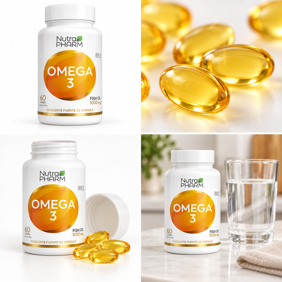 Omega 3 180 Epa/120 DHA Nutrapharm 60 Cáps