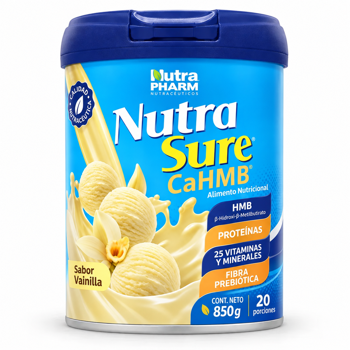 Nutrasure Cahmb Vainilla Nutrapharm 850 g