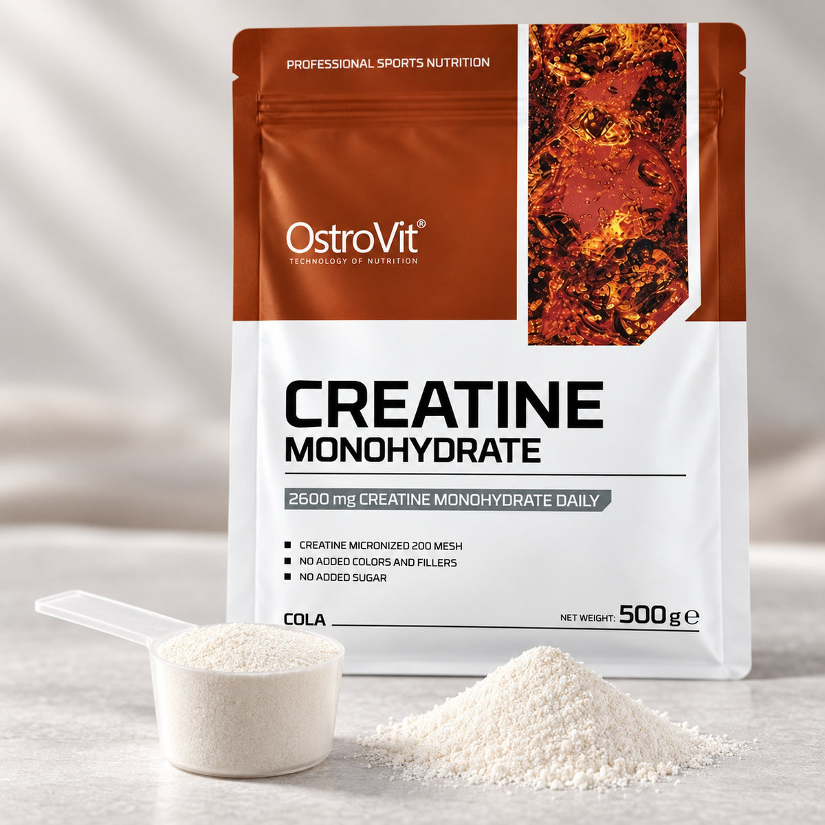 Creatina Monohidrato Sabor Cola Ostrovit 500 g
