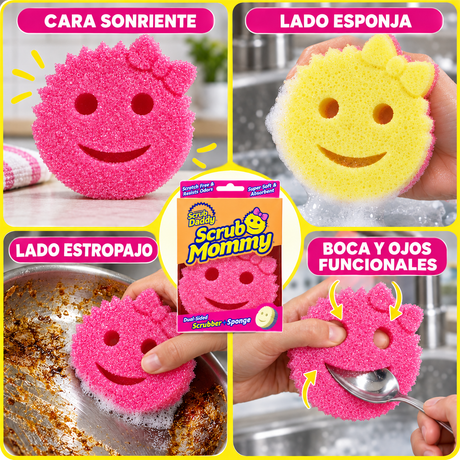 Esponja Multiuso Mommy Scrub Daddy 1 Un