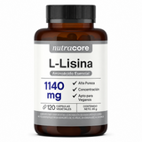 L-Lisina 100% Pura Nutracore 1140 mg 120 Cáps
