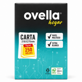 Resma Papel Tamaño Carta Blanco Ovella 75 g/m² de 250 Hojas