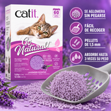 Arena para Gatos Catit Go Natural Aroma Lavanda 5,6 kg