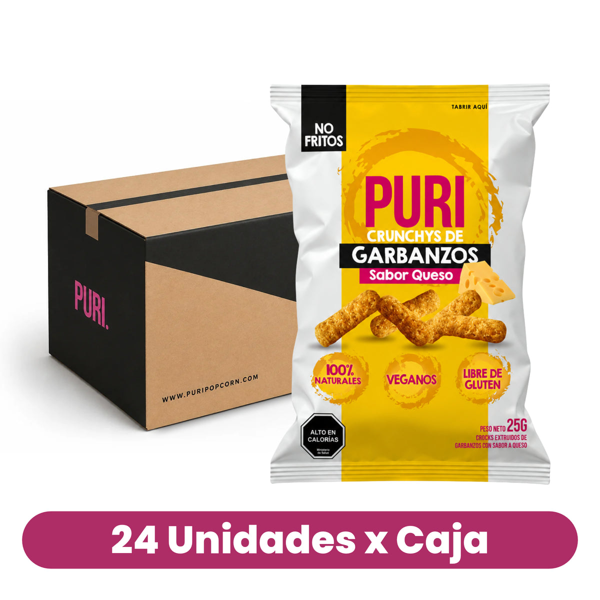 Sufle de Garbanzo & Queso Crunchy Puri 24 Un de 25 g