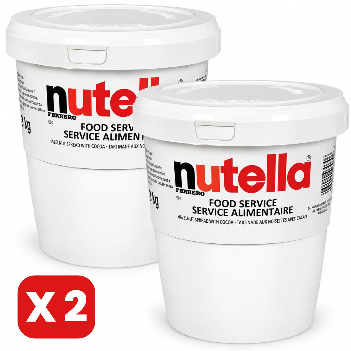 Crema de Avellanas Nutella Balde Ferrero 3 Kg