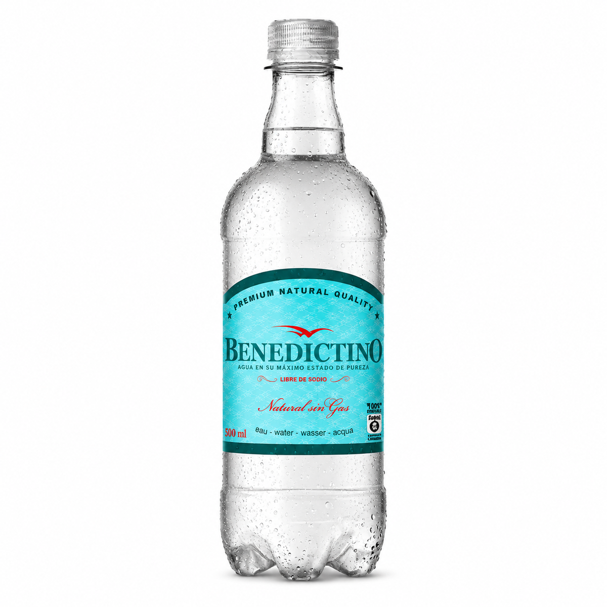 Agua Mineral Benedictino Sin Gas 500 ml Pack x12
