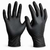 Guantes de Nitrilo Texturizados Tresor Negro Talla S-M-L 100 Un