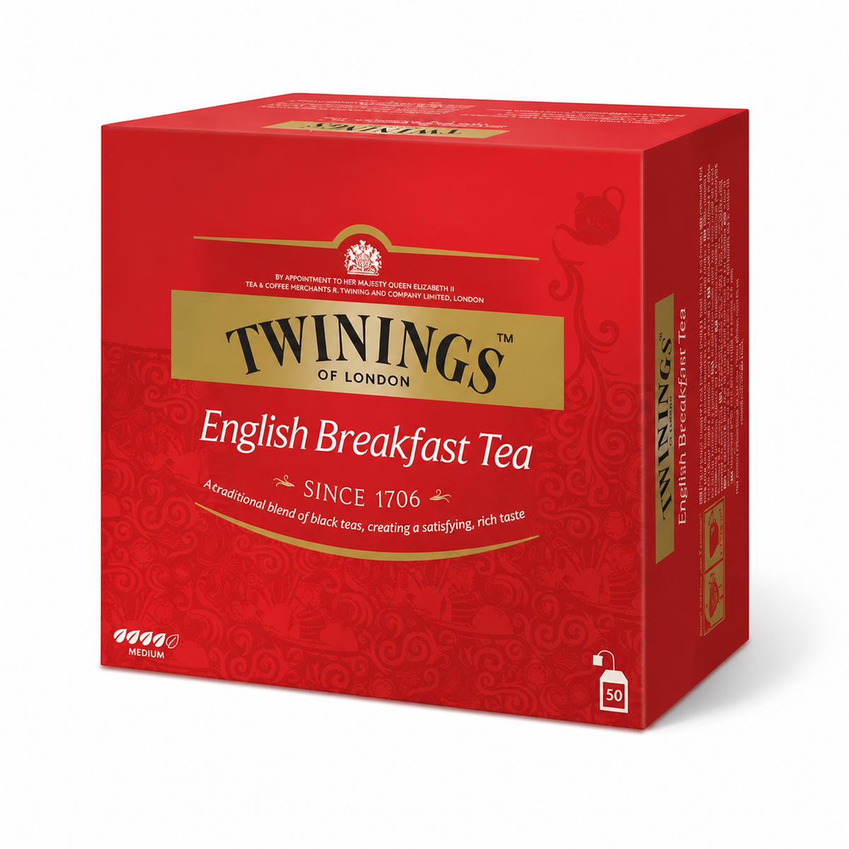 Té English Breakfast Twinings 50 Bolsitas