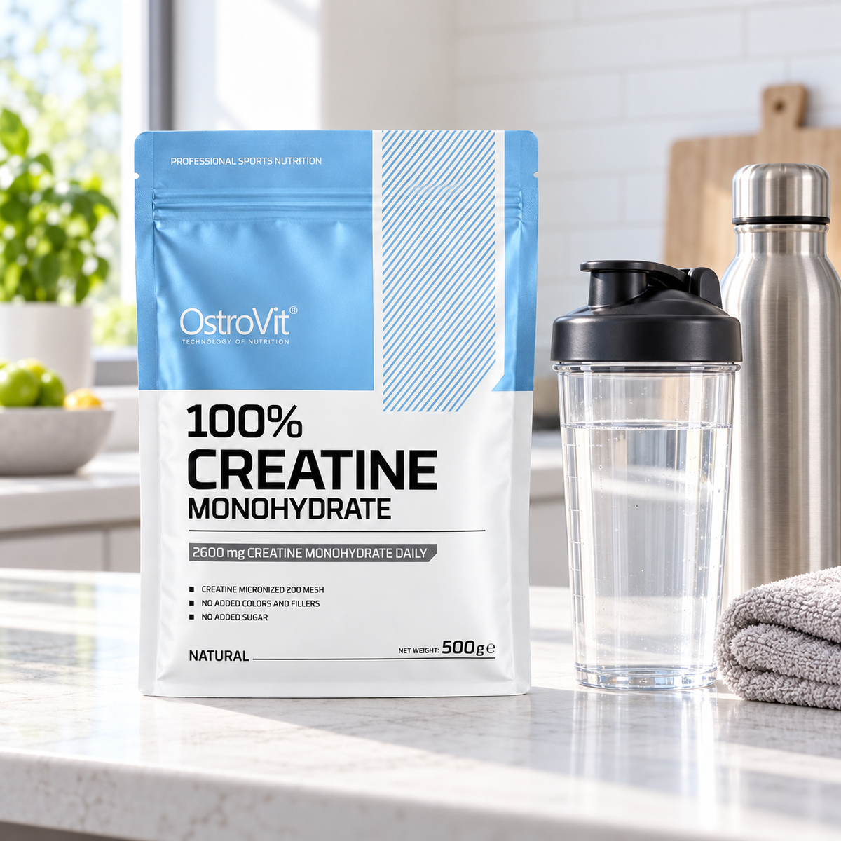 Creatina Monohidrato Sin Sabor Ostrovit 500 g