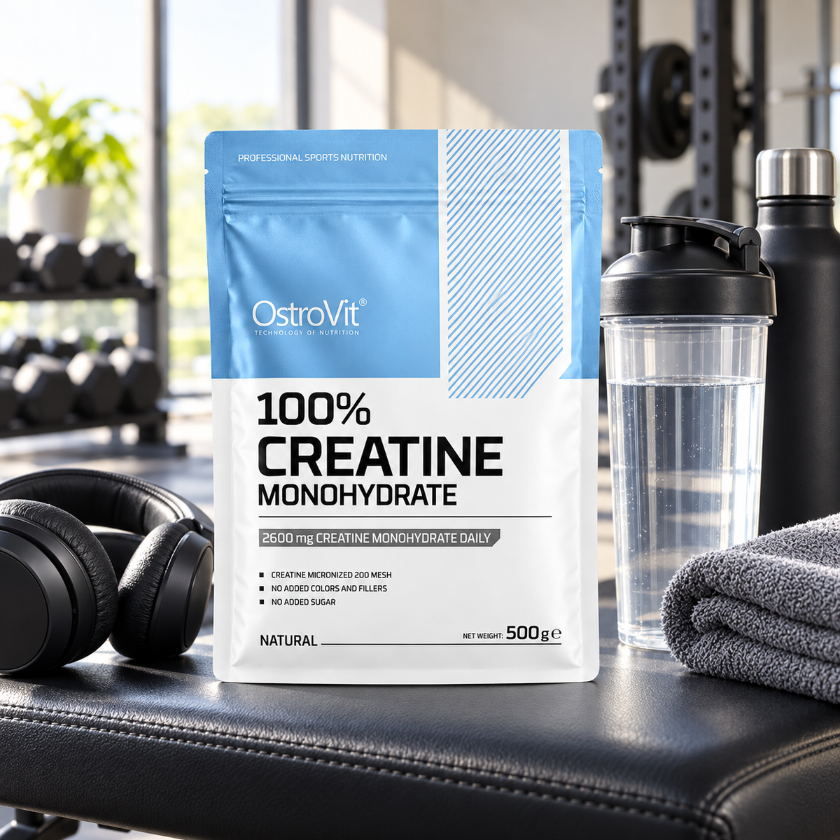 Creatina Monohidrato Sin Sabor Ostrovit 500 g
