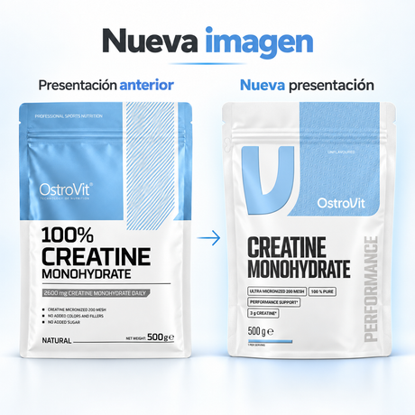 Creatina Monohidrato Sin Sabor Ostrovit 500 g