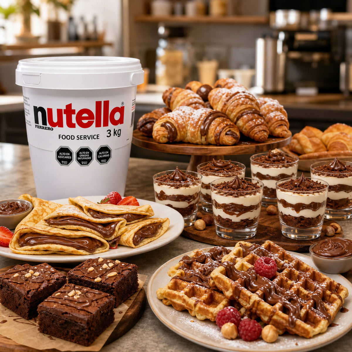 Crema de Avellanas Nutella Balde Ferrero 3 Kg